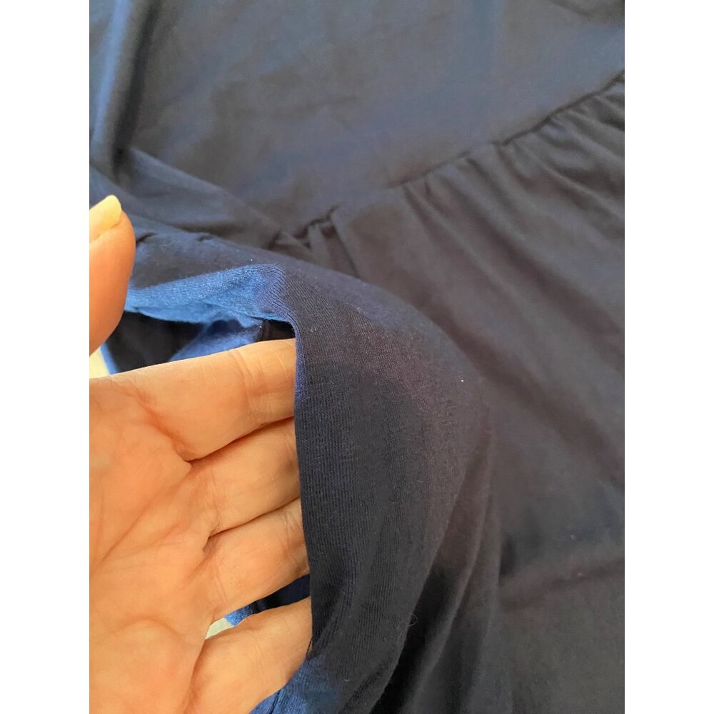 Navy Blue Qacohu Dress Tiered Long Sleeve XL - Picture 7 of 12